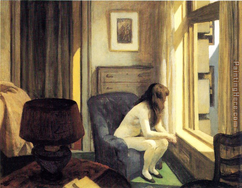 Eleven a.m. painting - Edward Hopper Eleven a.m. art painting